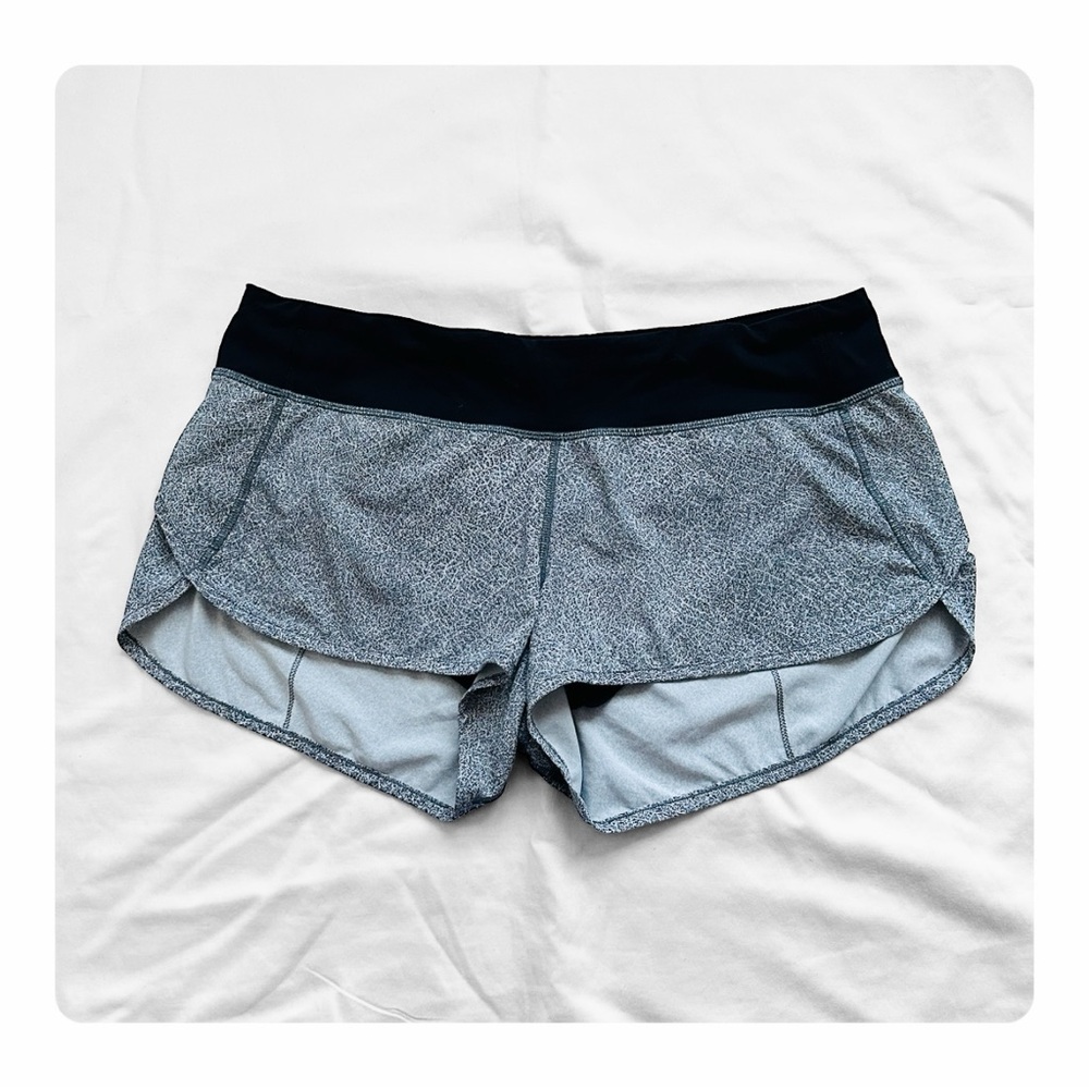 ★ Lululemon Speed Up Short Long Updated Fit - Heather Lux Multi Black ★ - Picture 4 of 17